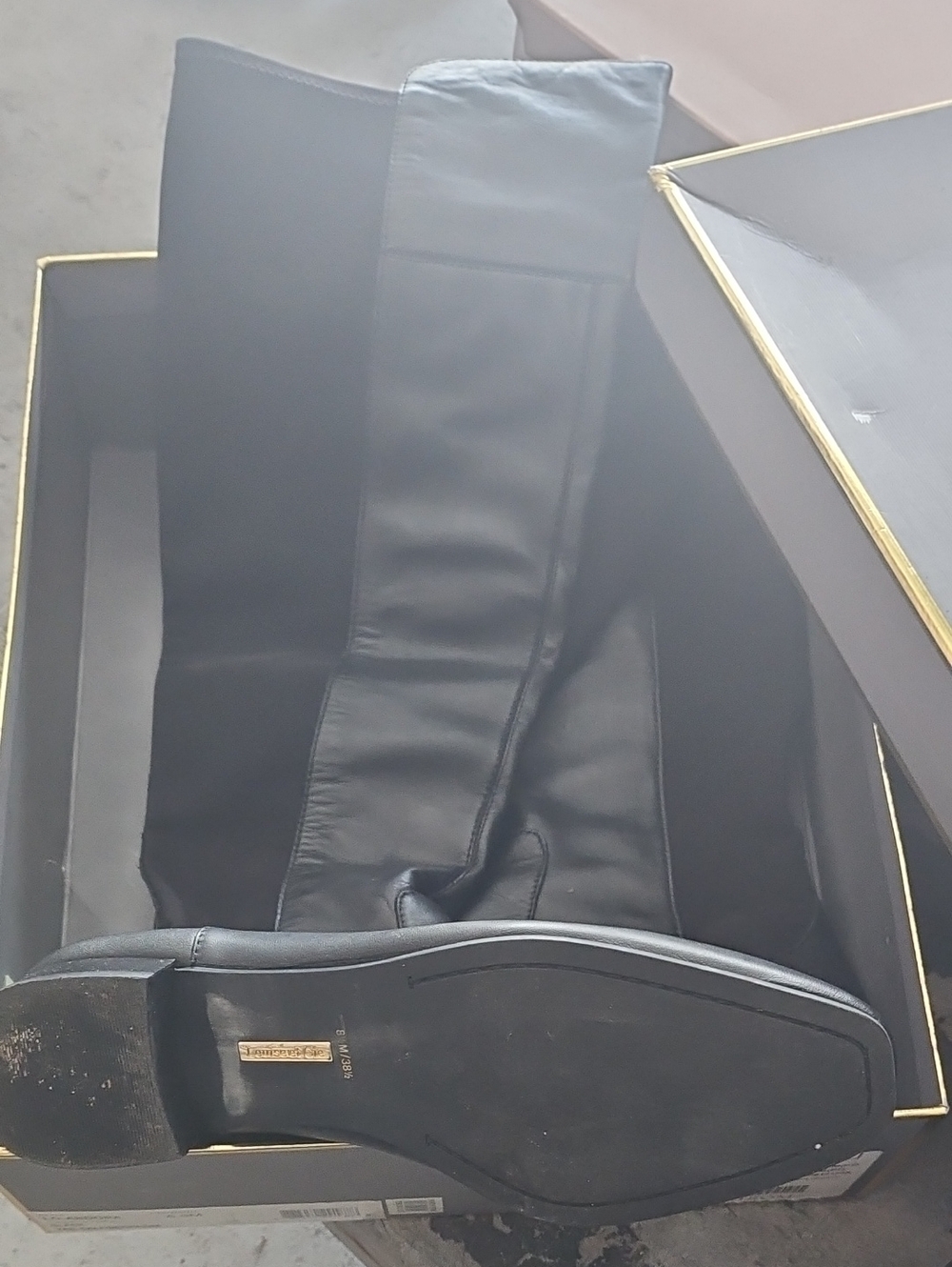 Louise et Cie Black Leather Knee-High Boots
